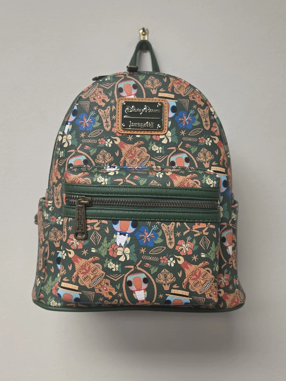 Loungefly Disney Parks Enchanted Tiki Room Backpack Green